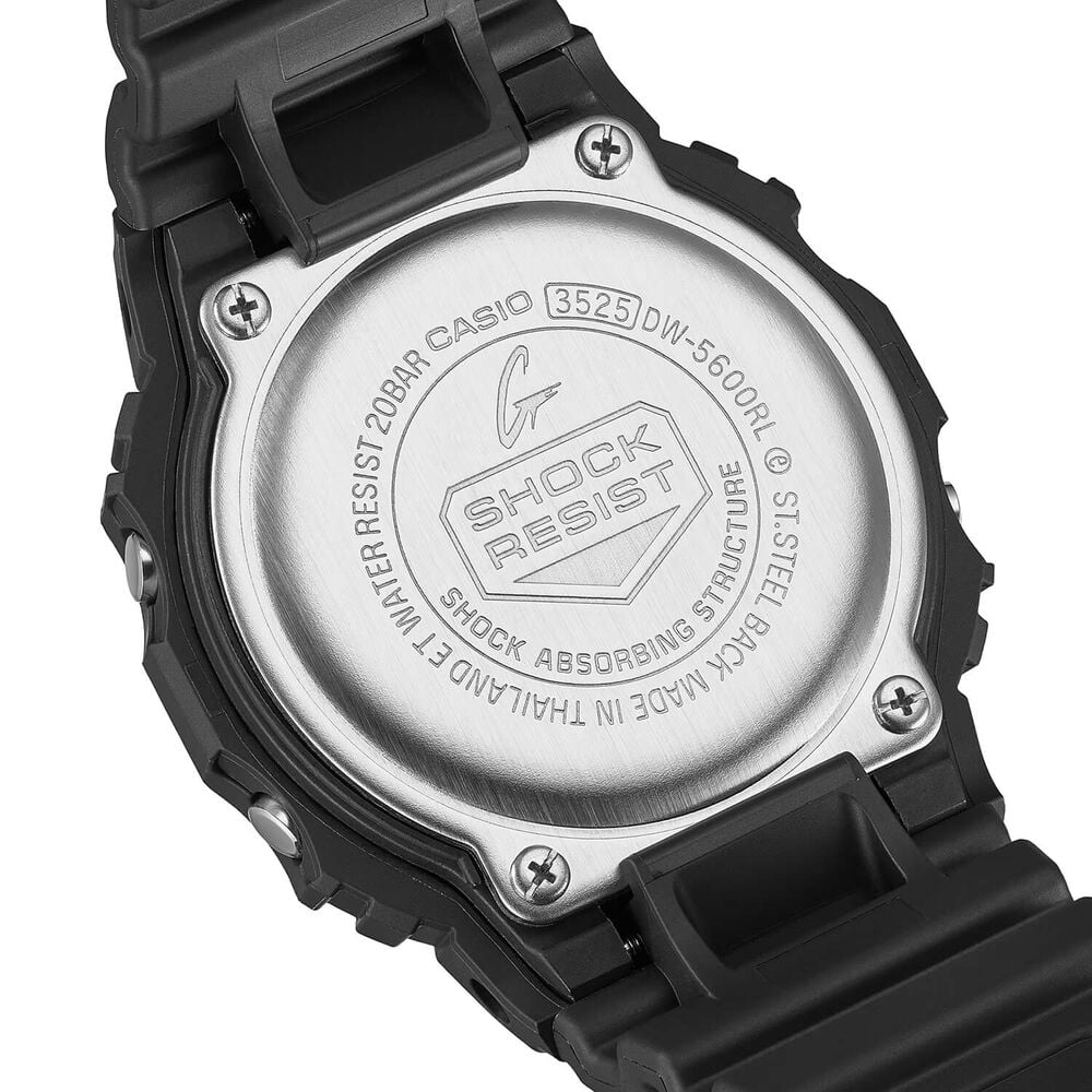 G-SHOCK 5600 Series 48.9x42.8mm Black Digital Display Resin Strap Watch