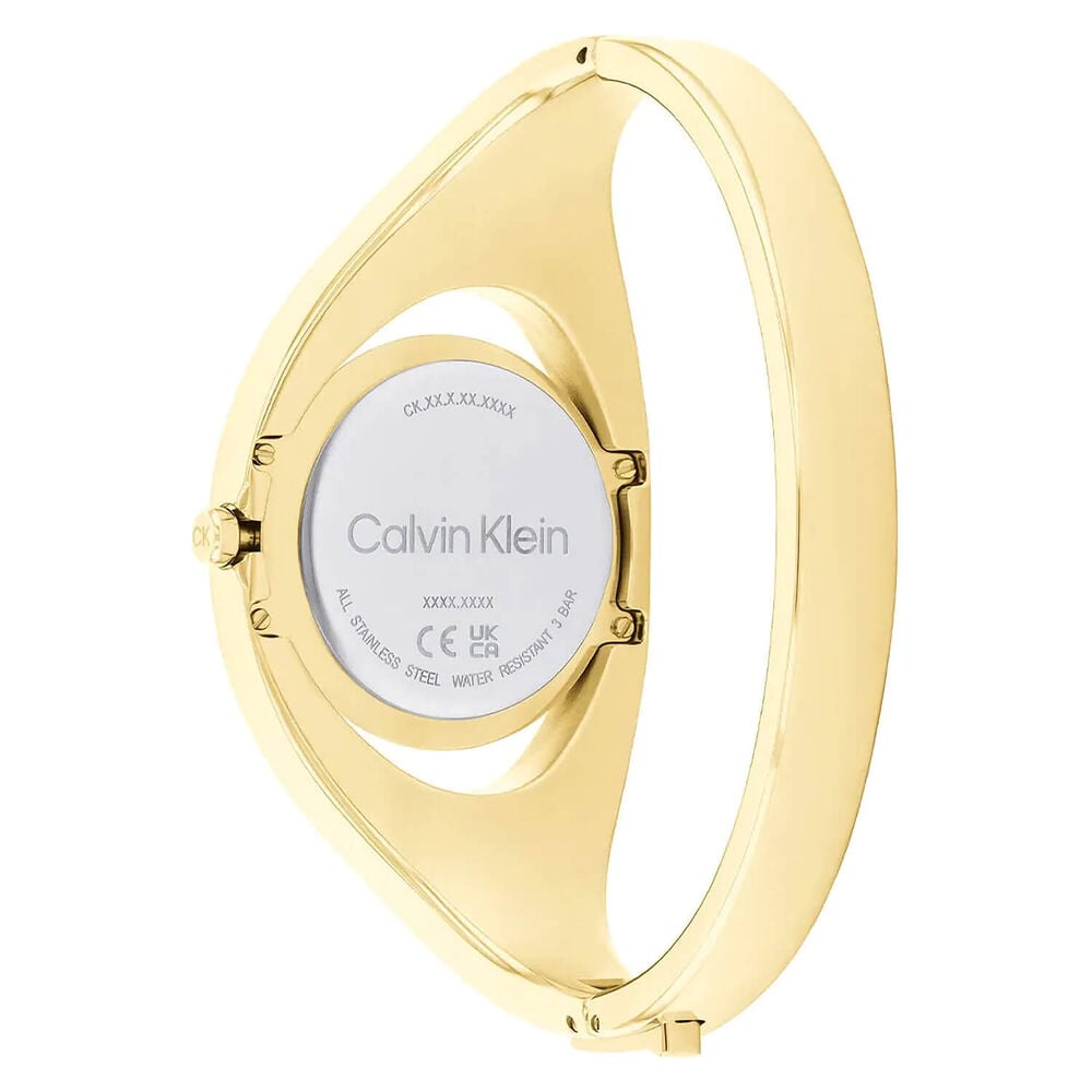 Calvin Klein 32.5mm Yellow Gold Dial Two Hands Gold Plated Bracelet Watch image number 2