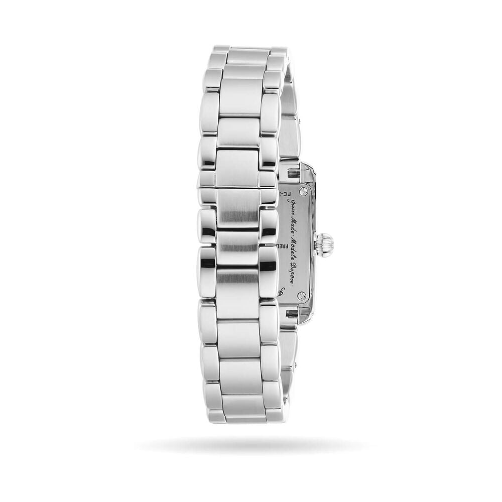 Frederique Constant Classics Carr&eacute;e 21mm White Dial Stainless Steel Bracelet Watch