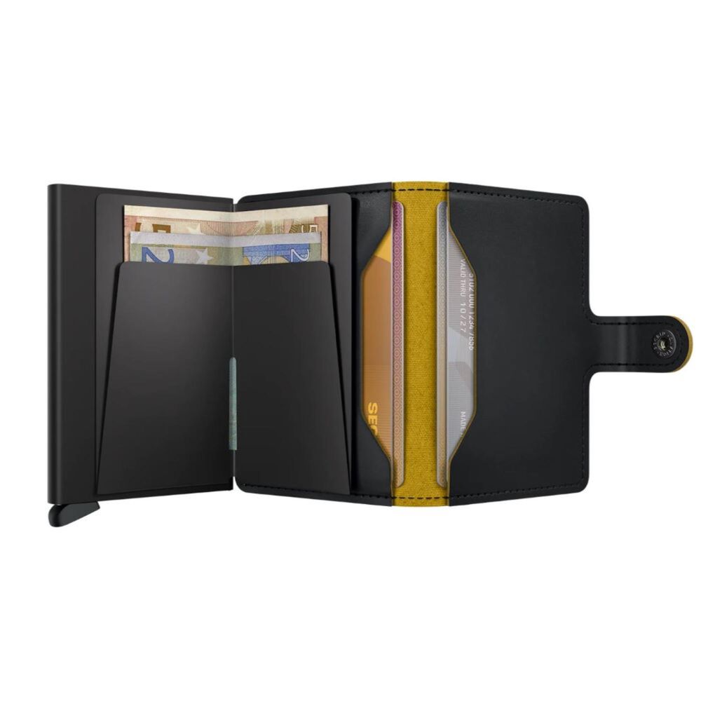 Secrid Matte Black & Ochre Miniwallet image number 2