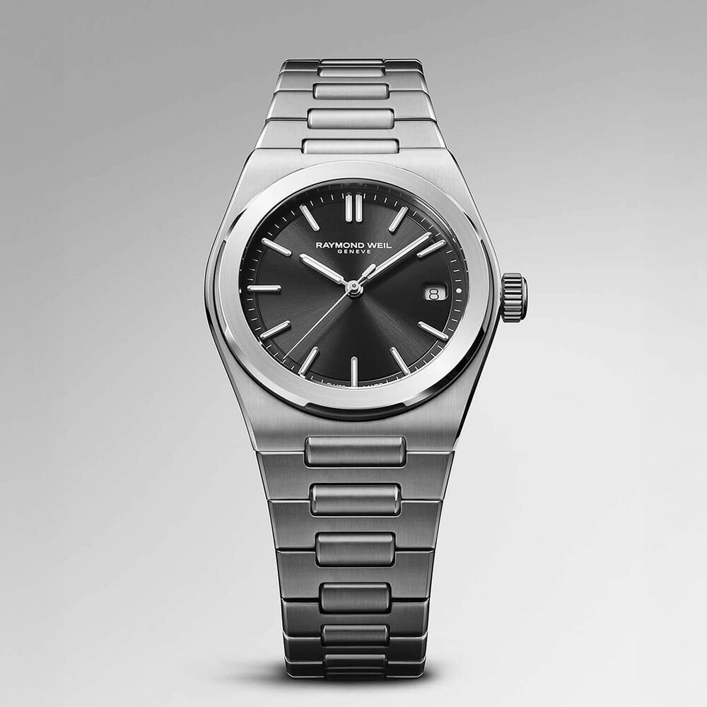 Raymond Weil A.R.T. 38mm Graphite Dial Steel Bracelet Watch