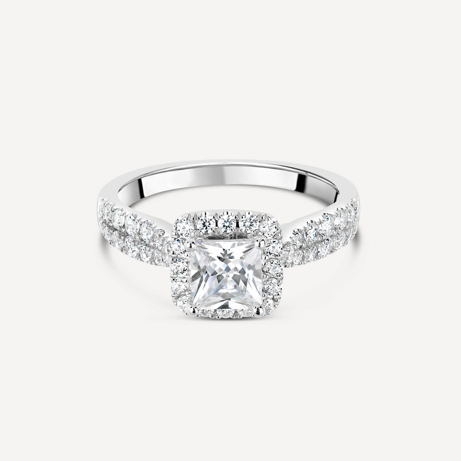 Princess cut outlet cubic zirconia ring