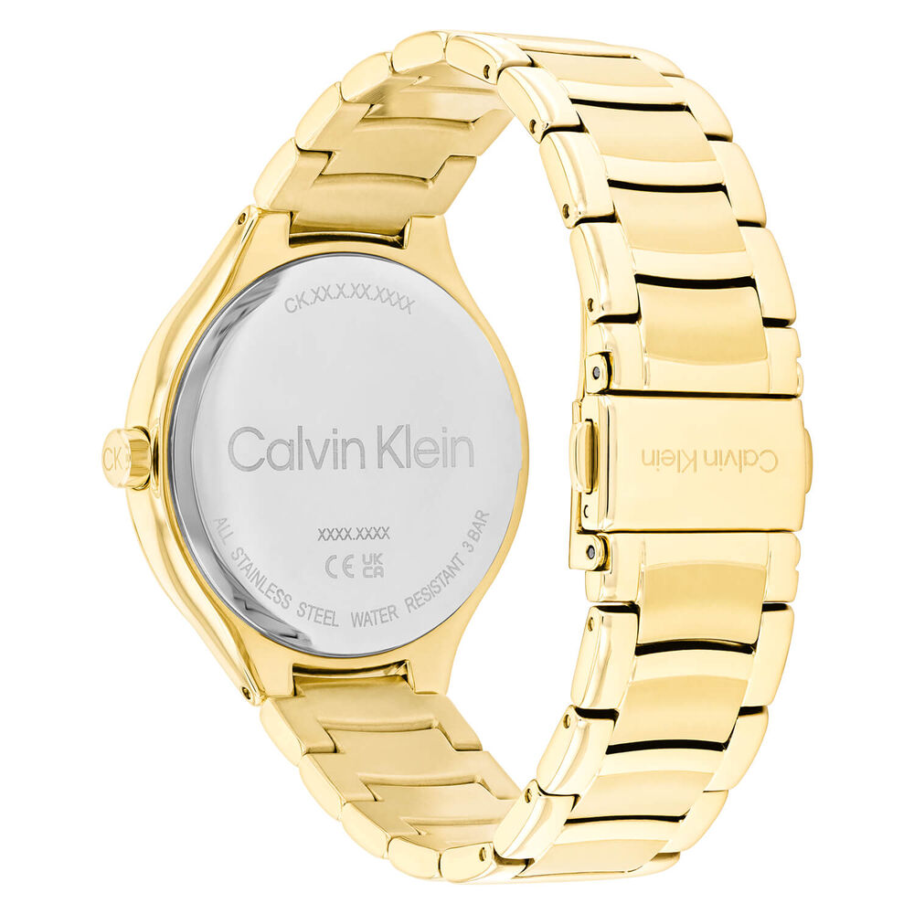 Calvin Klein Delight 38mm Gold Dial Gold Tone Stainless Steel Bracelet Watch image number 2