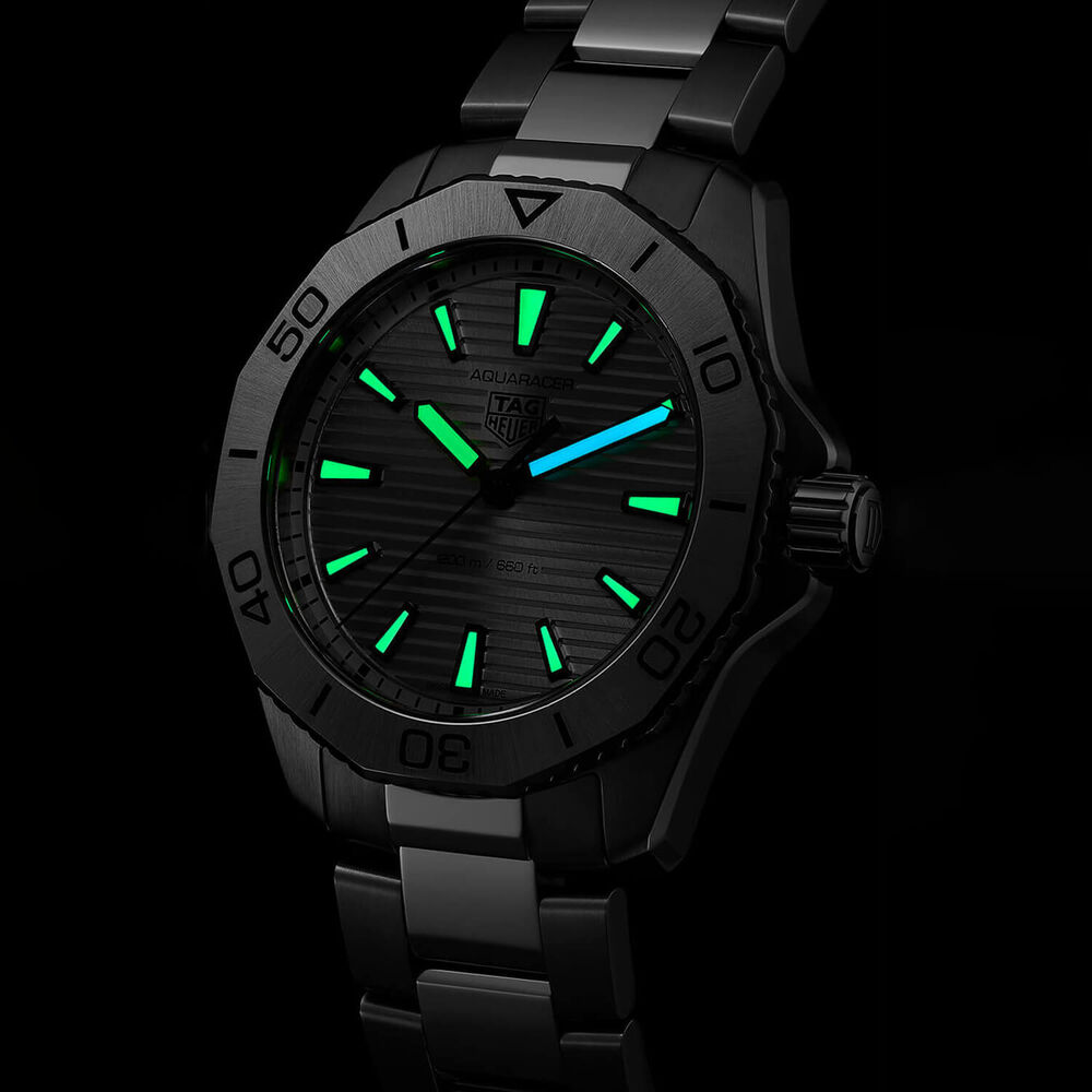TAG Heuer Aquaracer Professional 200 Quartz 40mm Silver Dial Steel Case Bracelet Watch image number 7