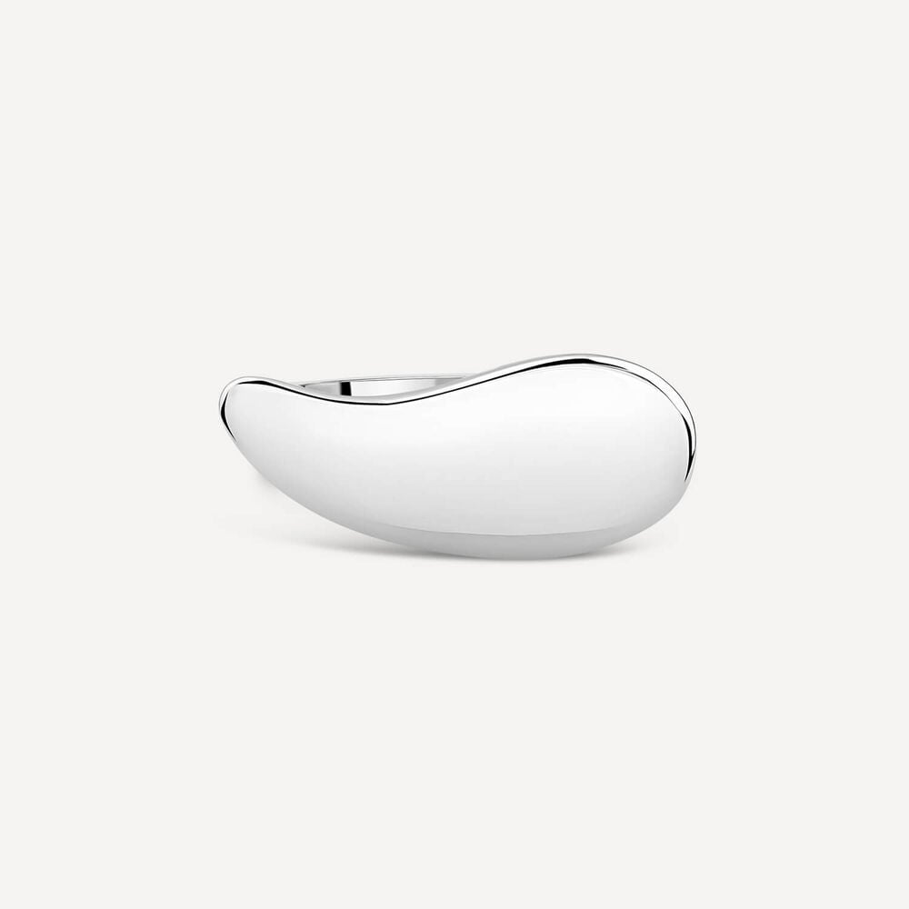 Sterling Silver Polished Curve Plain Ring