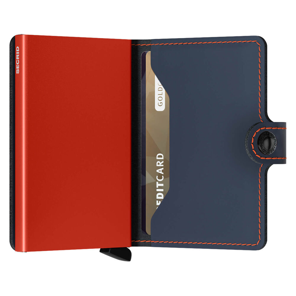 Secrid Matte Nightblue and Orange Miniwallet image number 3