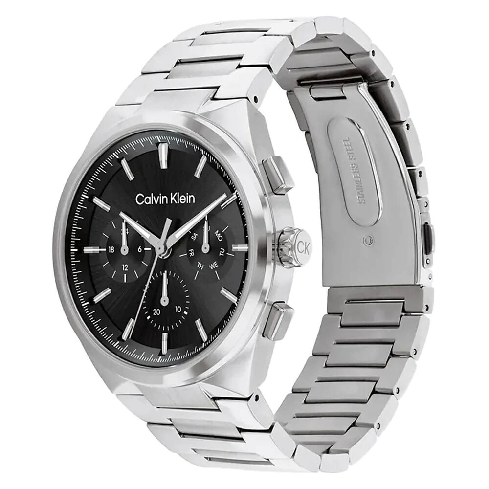 Calvin Klein 44mm Black Dial Steel Bracelet Watch