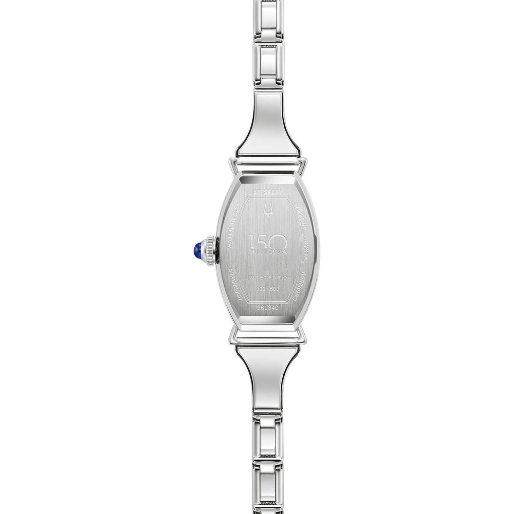 Bulova Heritage Miss America Limited Edition 18.3mm Silver Dial Blue Hands Steel Bracelet Watch image number 2