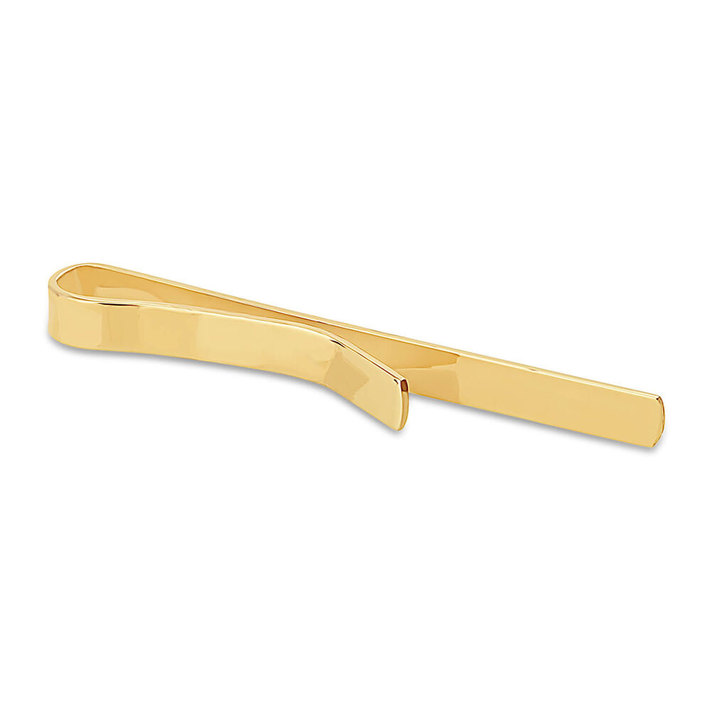 Gents Sterling Silver and Gold Plated Tie Bar