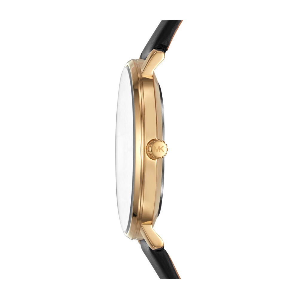 Michael Kors Pyper Black/Gold Dial Black Strap Watch image number 1