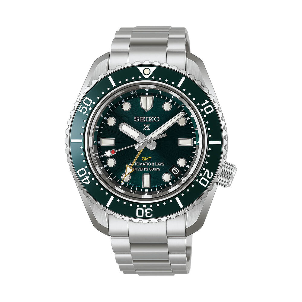Seiko Propex 1968 Heritage Diver's GMT 42mm Green Dial Stainless Steel Bracelet Watch