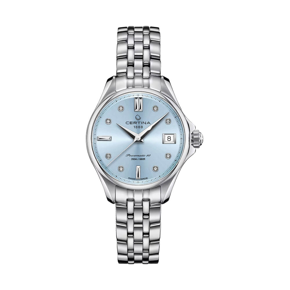 Certina DS Action Lady Powermatic 80 29mm Blue Dial Steel Bracelet Watch image number 0