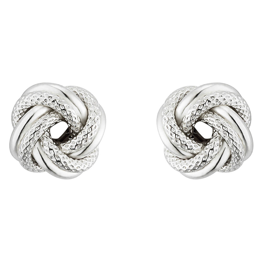 Sterling Silver Knot Earrings