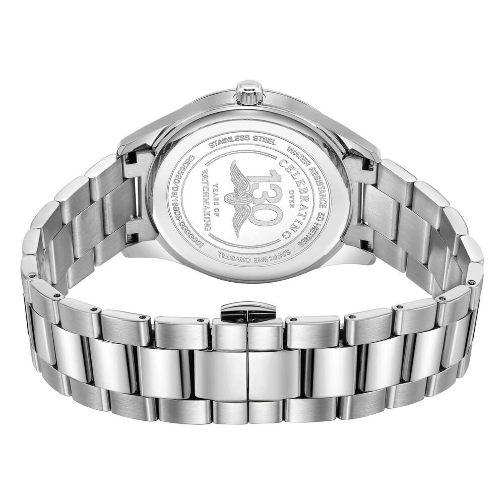Rotary Heritage 40mm Silver Dial Stainless Steel Bracelet Watch