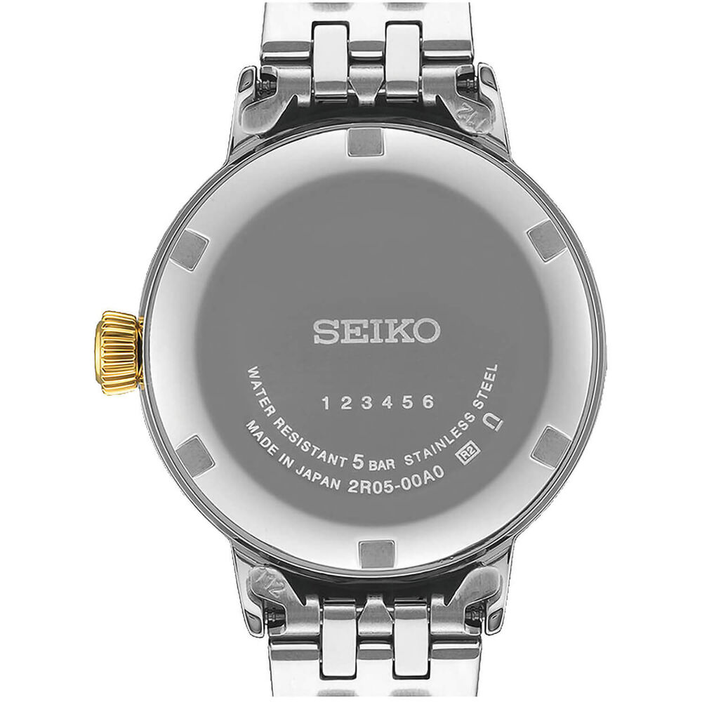 Seiko Presage Cocktail Time 'White Lady' 30mm Beige Dial Two Tone Steel Bracelet Watch