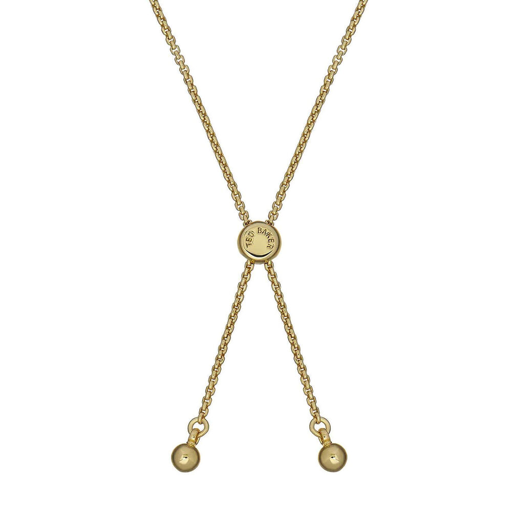 Ted Baker Soleta Yellow Gold Plated Solitaire Sparkle Crystal Bracelet image number 1