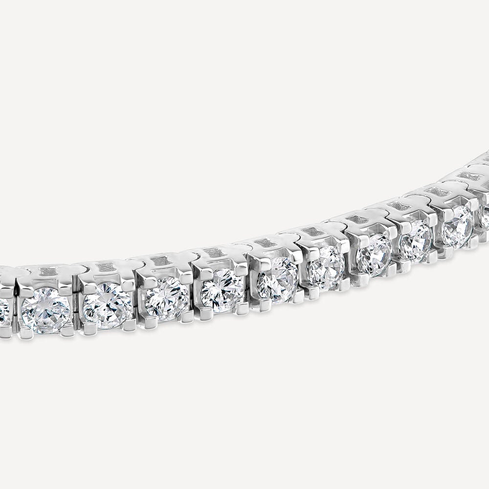 Born 9ct White Gold 3.00ct Lab Grown Diamond Tennis Bracelet image number 3