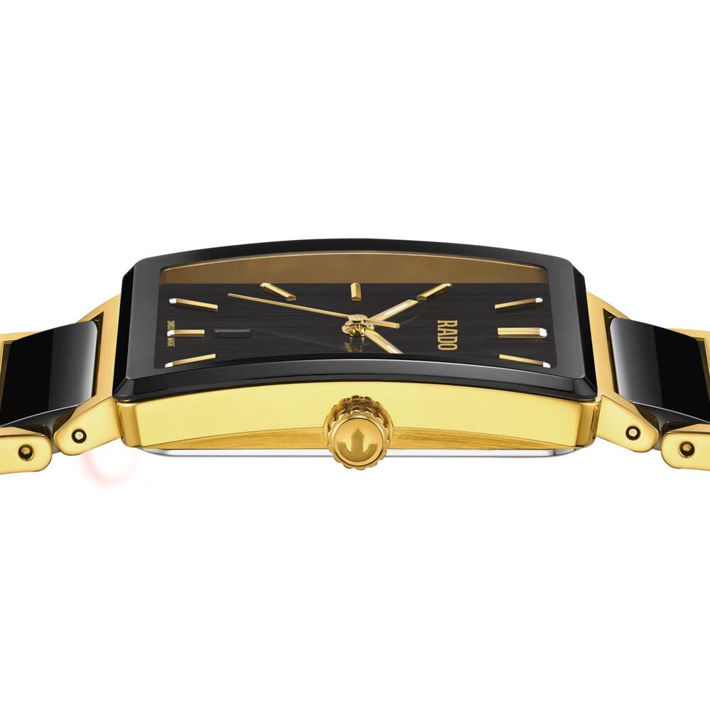 Rado Integral 31.5mm Black Dial Two Tone Steel & Ceramic Bracelet Watch