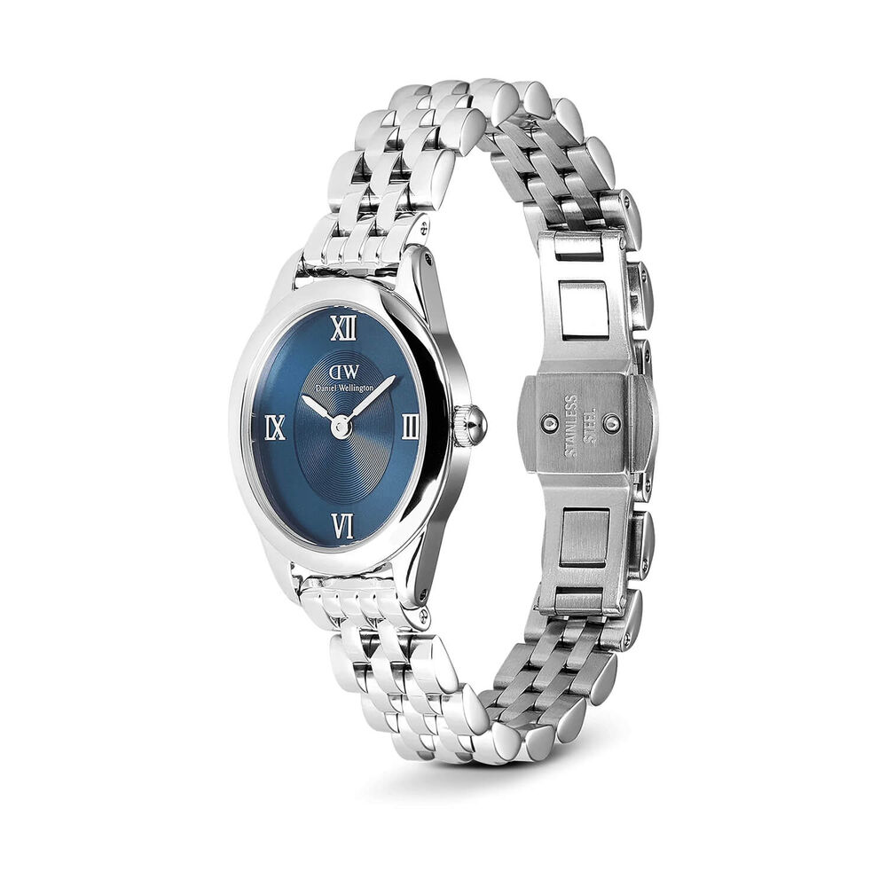 Daniel Wellington Ophelia Mini Arctic Silver 22x25.5mm Blue Dial Steel Bracelet Watch image number 2