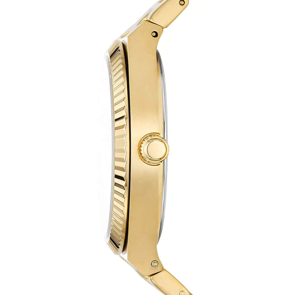 Fossil Scarlette 38mm Champagne Dial Yellow Gold IP Case Watch image number 2