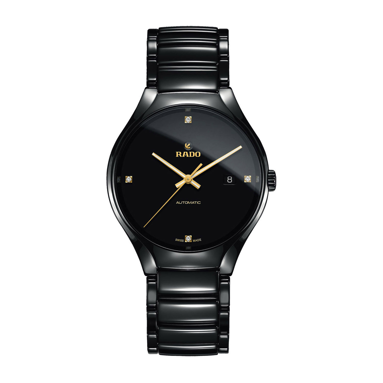 Rado True Men s Automatic Diamond Set Ceramic Bracelet Watch