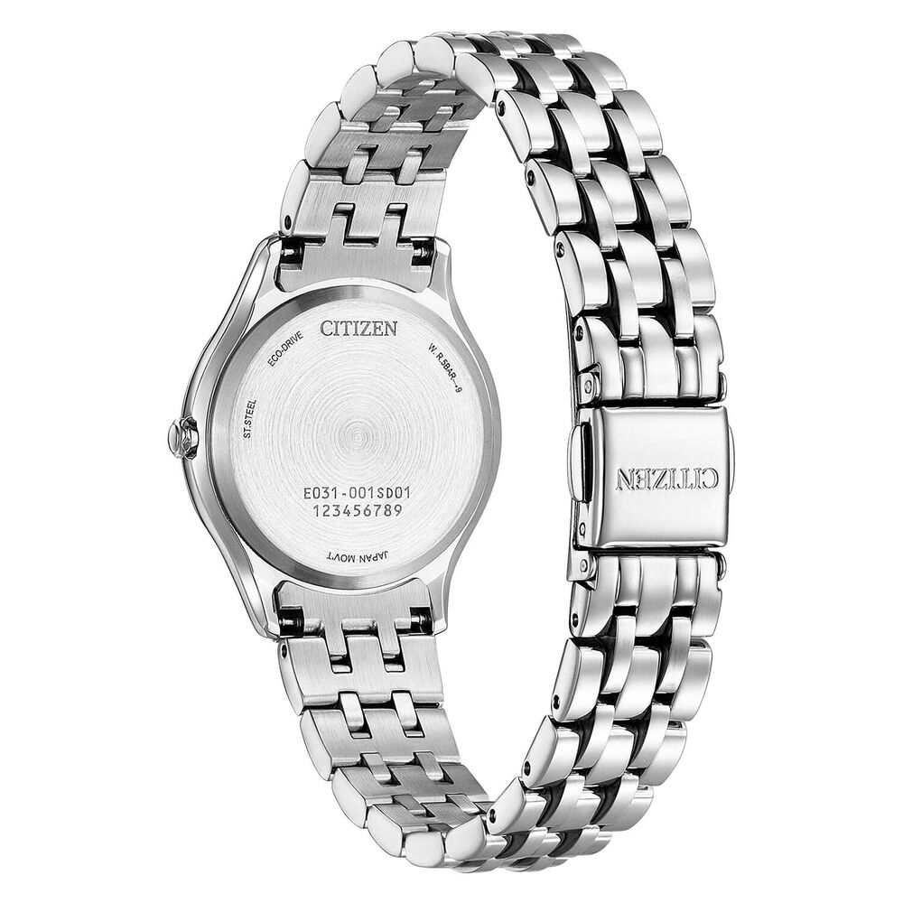 Citizen Eco Drive Silhouette Mother of Pearl Dial Steel Bracelet Watch
