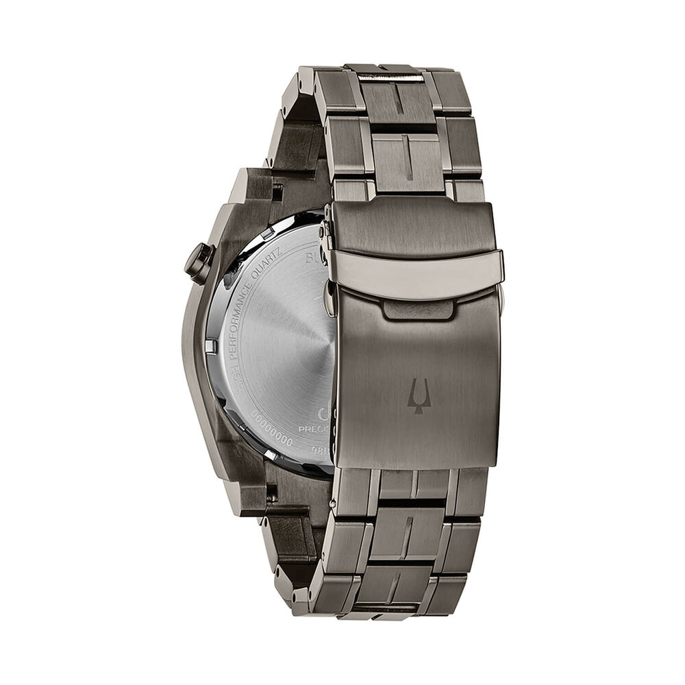 Bulova Precisionist 46.5mm Steel Case Black Dial Watch
