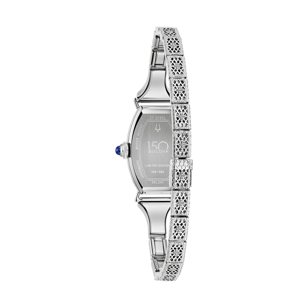 Bulova Heritage Miss America Limited Edition 18.3mm Silver Dial Blue Hands Steel Bracelet Watch