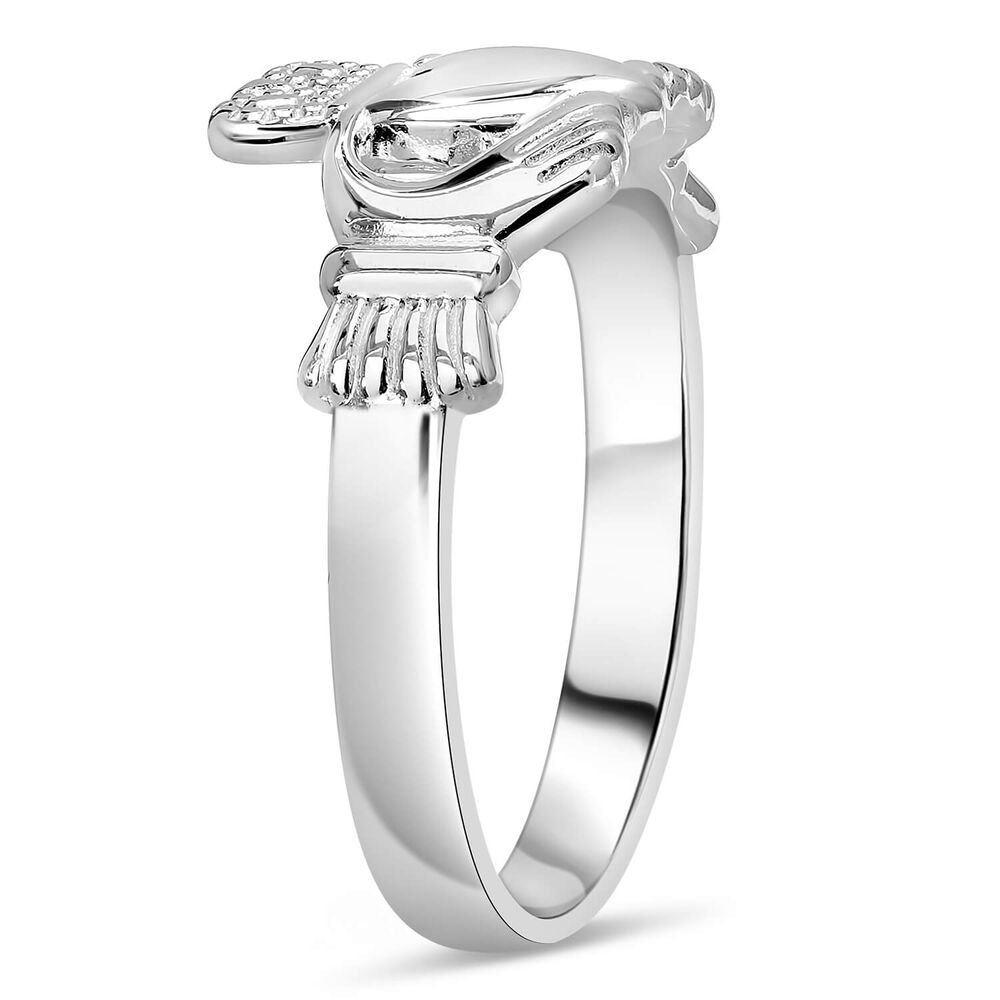Sterling Silver Baby Claddagh Ring image number 3