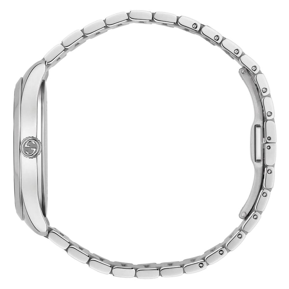 Gucci G-Timeless 38mm Black Dial Steel Bracelet Watch image number 2