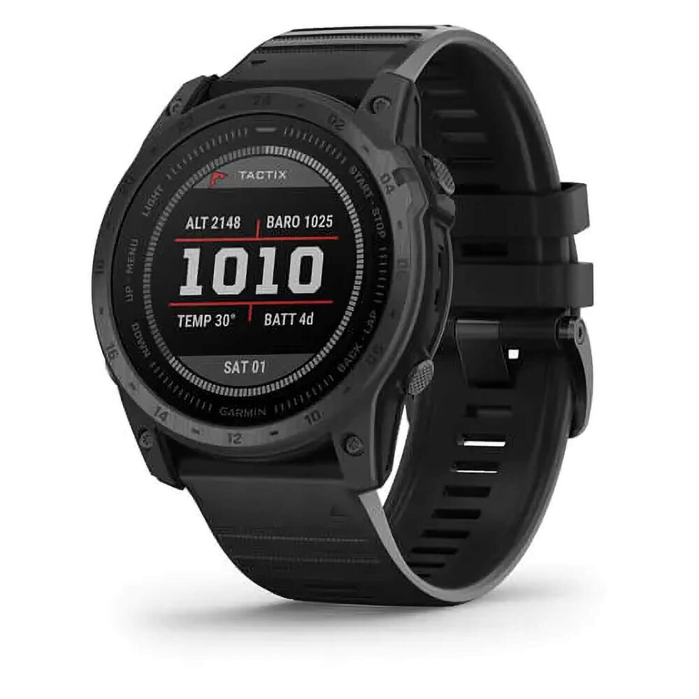 Garmin Tactix 7 Standard Edition 51mm Titanium Case Black Silicone Strap Watch