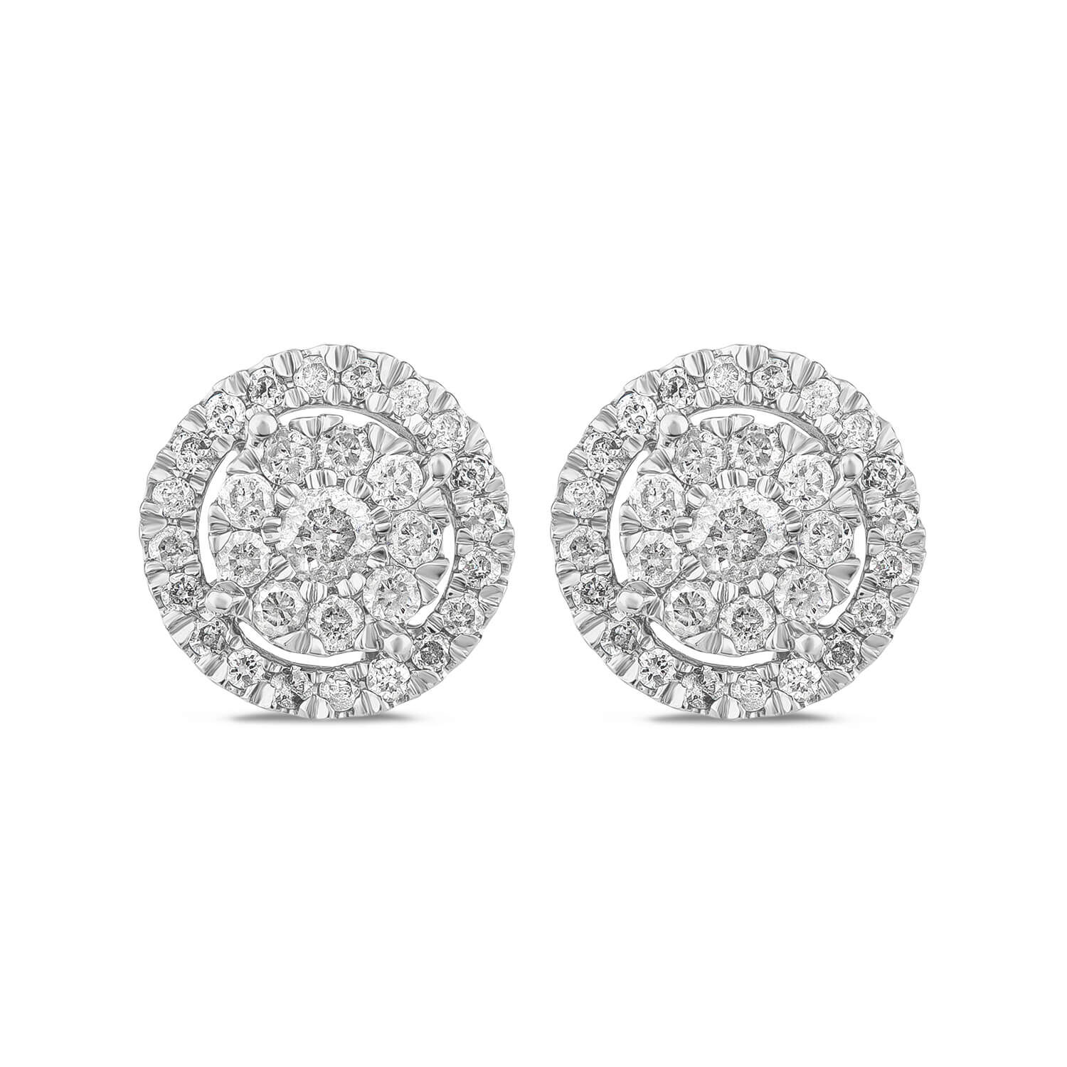 Halo earrings on sale