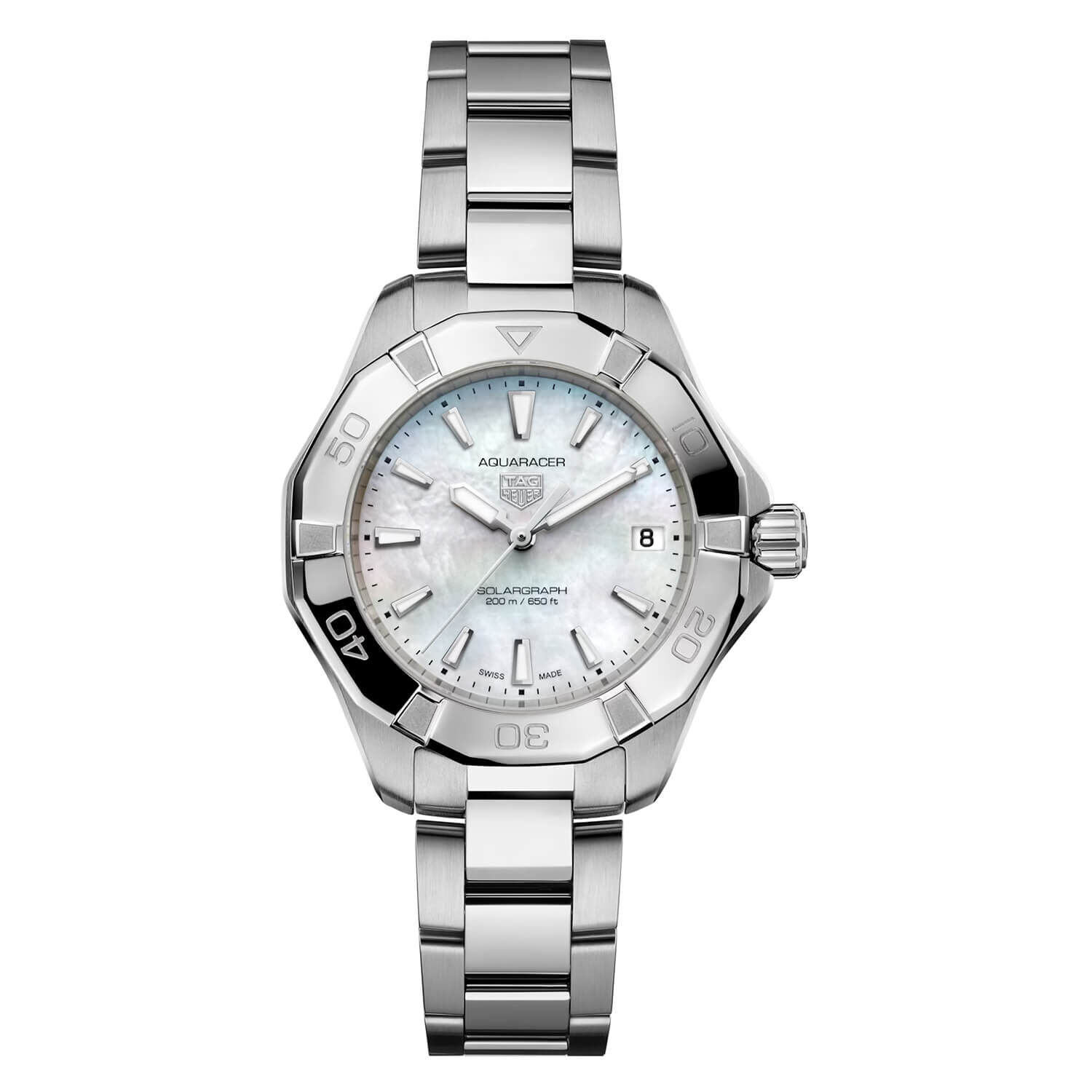 Womens white tag heuer watch discount