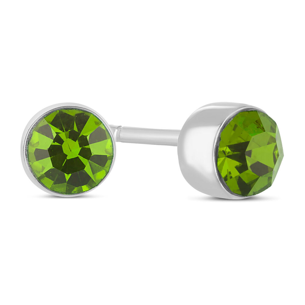 Little Treasure August Birthstone Children's Earrings image number 2