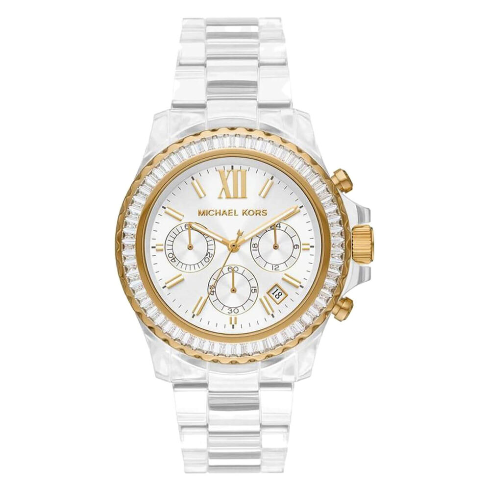 Michael Kors Everest 42mm White Dial Strap Watch