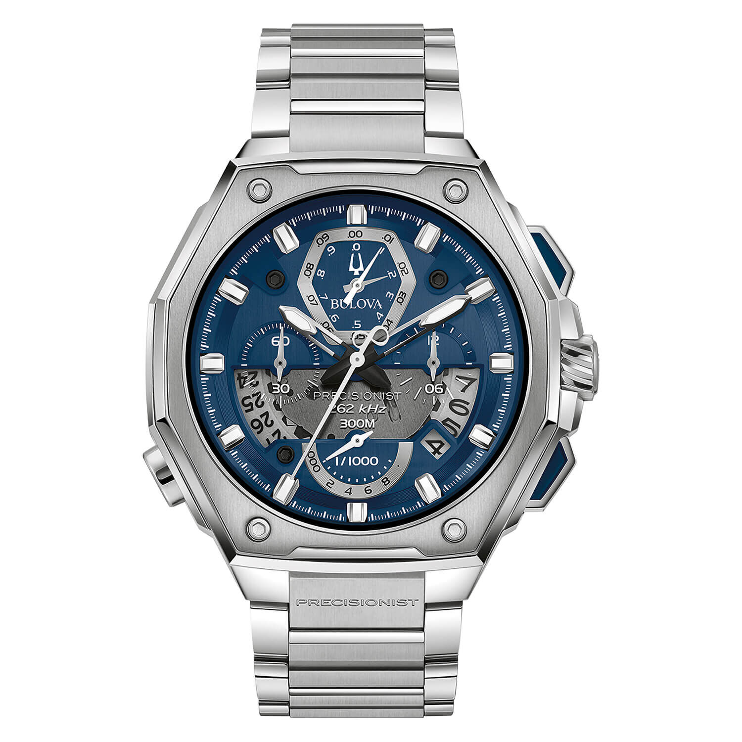 Bulova Precisionist X Chronograph 45mm Blue Dial Watch