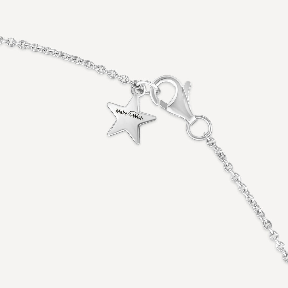 Sterling Silver Cubic Zirconia Star Make-A-Wish Pendant image number 3