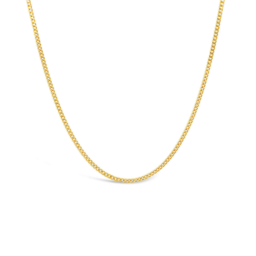 9ct Yellow Gold 18' Light Venetian Link Chain Necklace image number 0