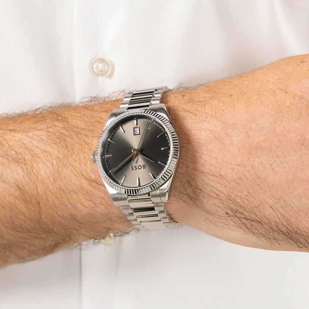 BOSS Cheswick 40mm Black Dial Stainless Steel Bracelet Watch image number 3