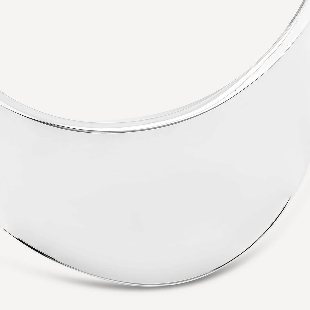 Sterling Silver Wide Polished Cuff Bangle image number 3