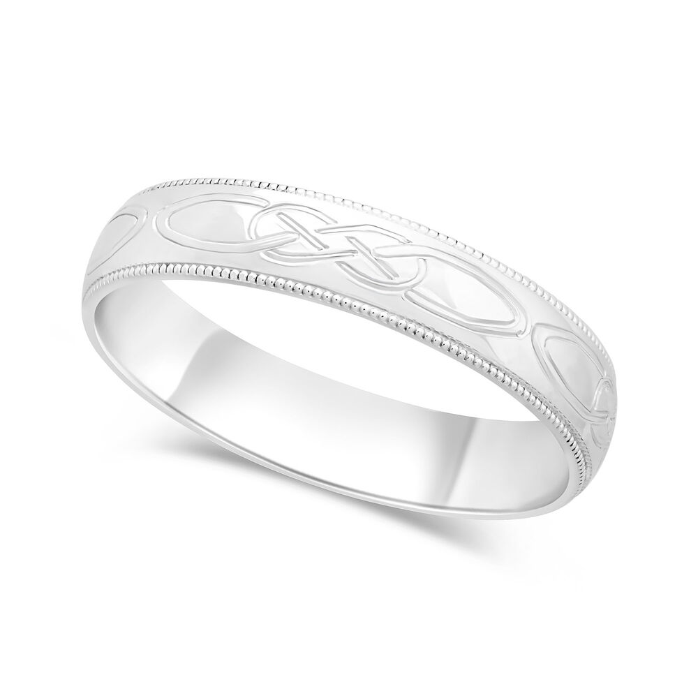 9ct White Gold 5mm Wedding Ring image number 0