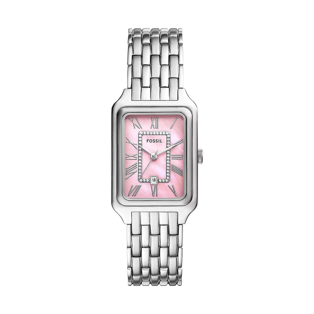 Fossil Raquel 26mm Mother of Pearl Dial Stainless Steel Bracelet Watch image number 0