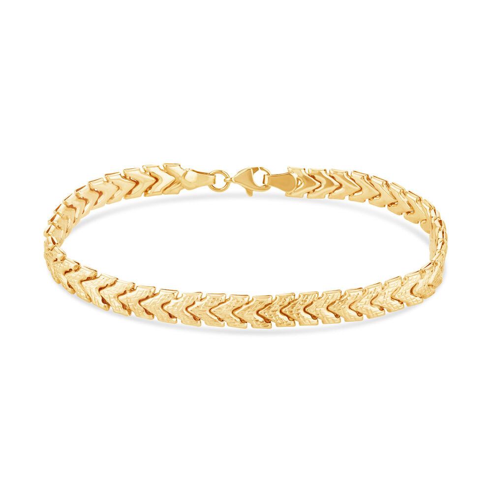 9ct Yellow Gold Braided Link Bracelet