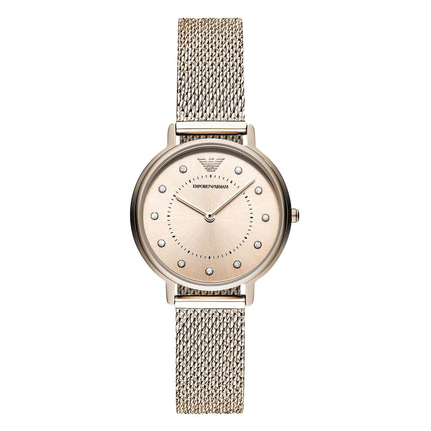 Gold plated armani watch sale
