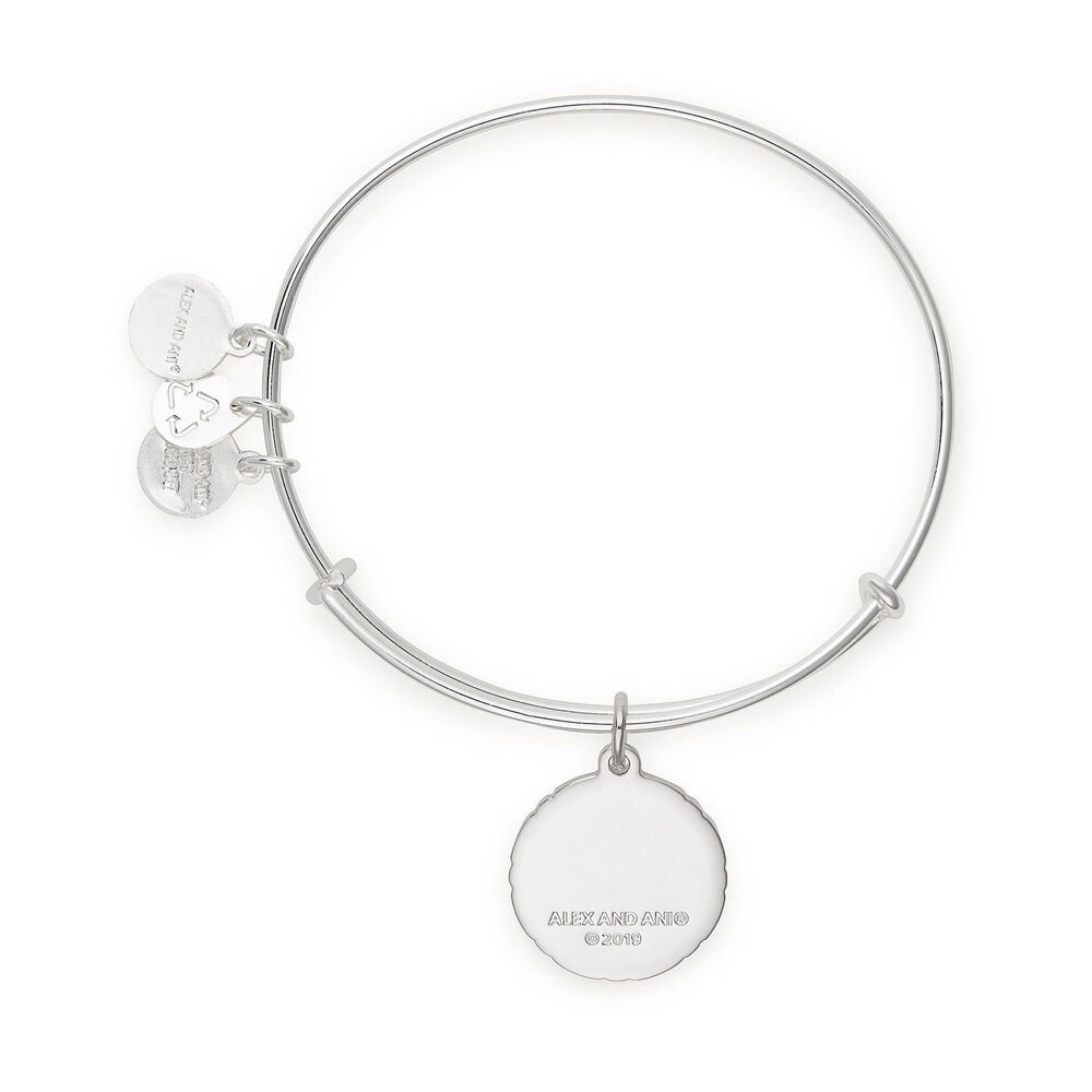 Alex And Ani Silver-Tone 'What Is For You Will Not Pass You' Bangle image number 1