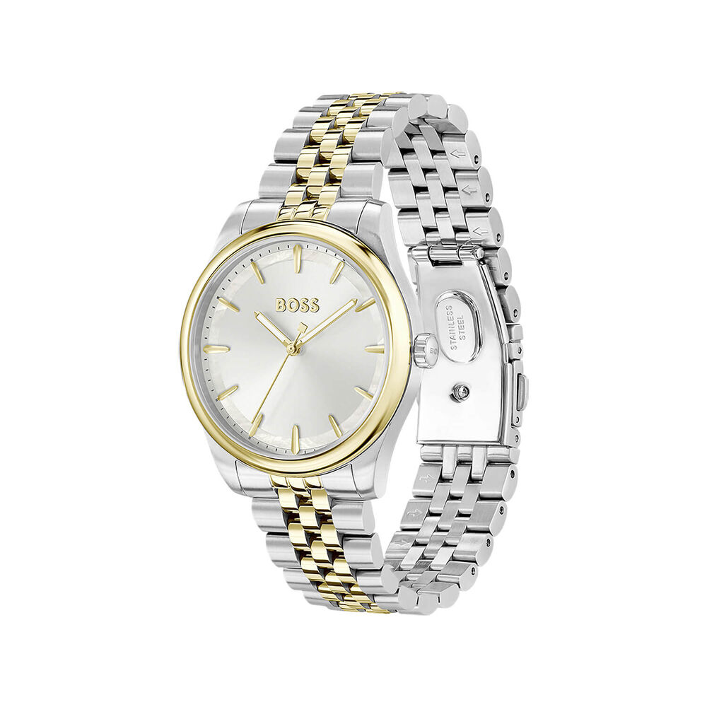 BOSS Graceful 36mm Mother of Pearl Dial Two-Tone Steel Bracelet Watch image number 2