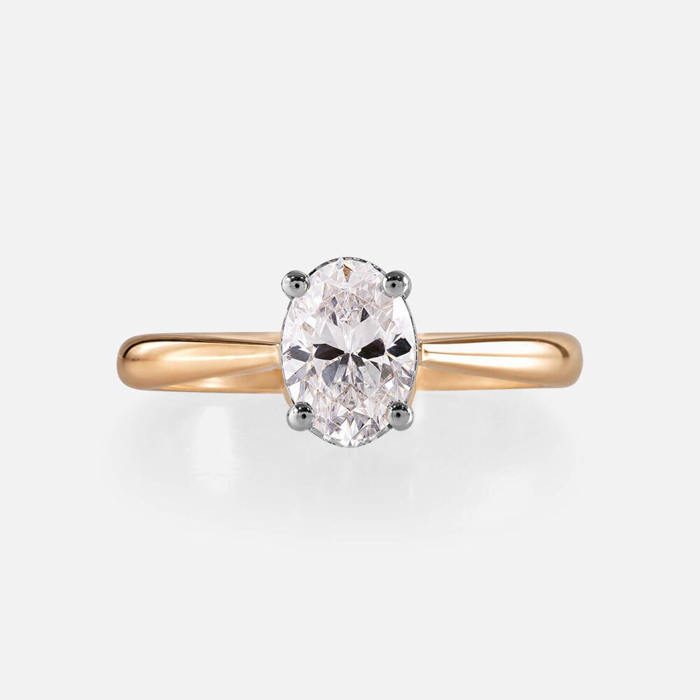 Prism 9ct Yellow Gold 0.50ct Oval Diamond Solitaire Ring