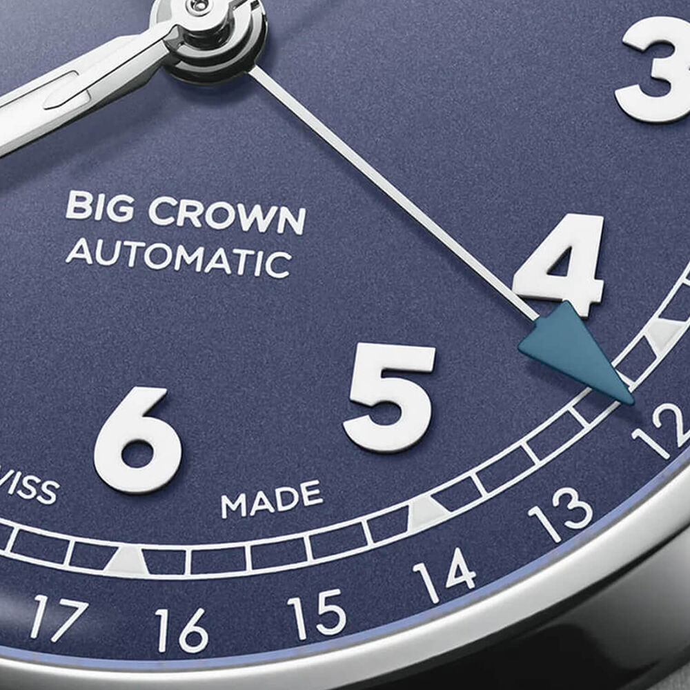 Oris Big Crown Pointer Date 40mm Purple Dial Steel Bracelet Watch image number 6