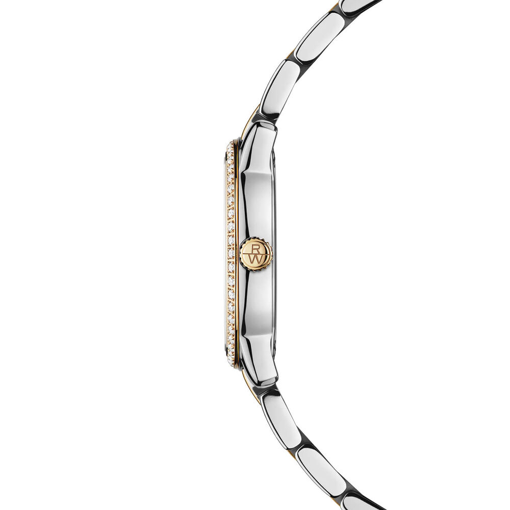 Raymond Weil Toccata Classic 24mm MOP Dial Diamond Set Bezel Gold PVD Steel Bracelet Watch