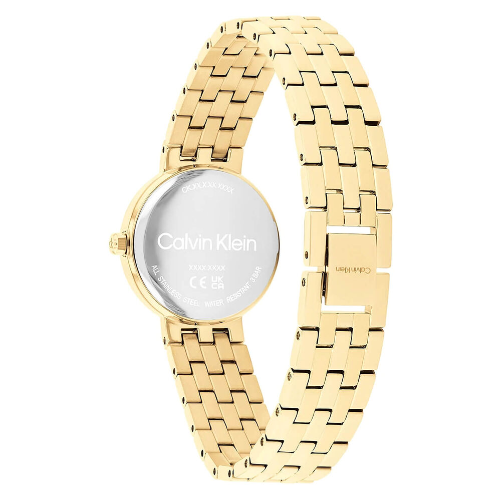 Calvin Klein Forme 26mm Black Dial Gold Tone Steel Bracelet Watch